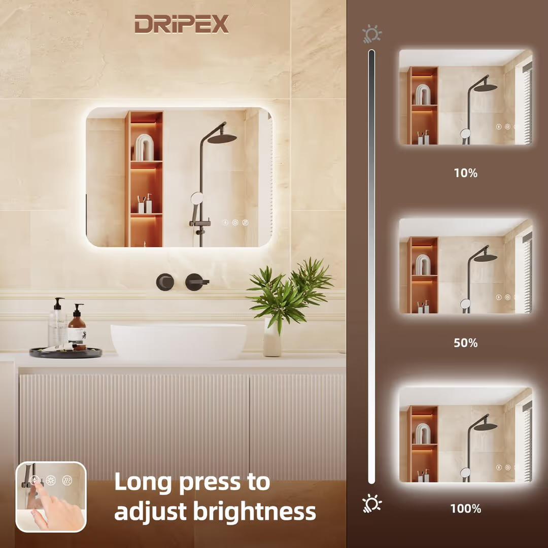Dripex LED Bathroom Mirror with Light