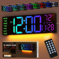GOLOZA 16" Digital Wall Clock with Remote Control and Dual Alarms