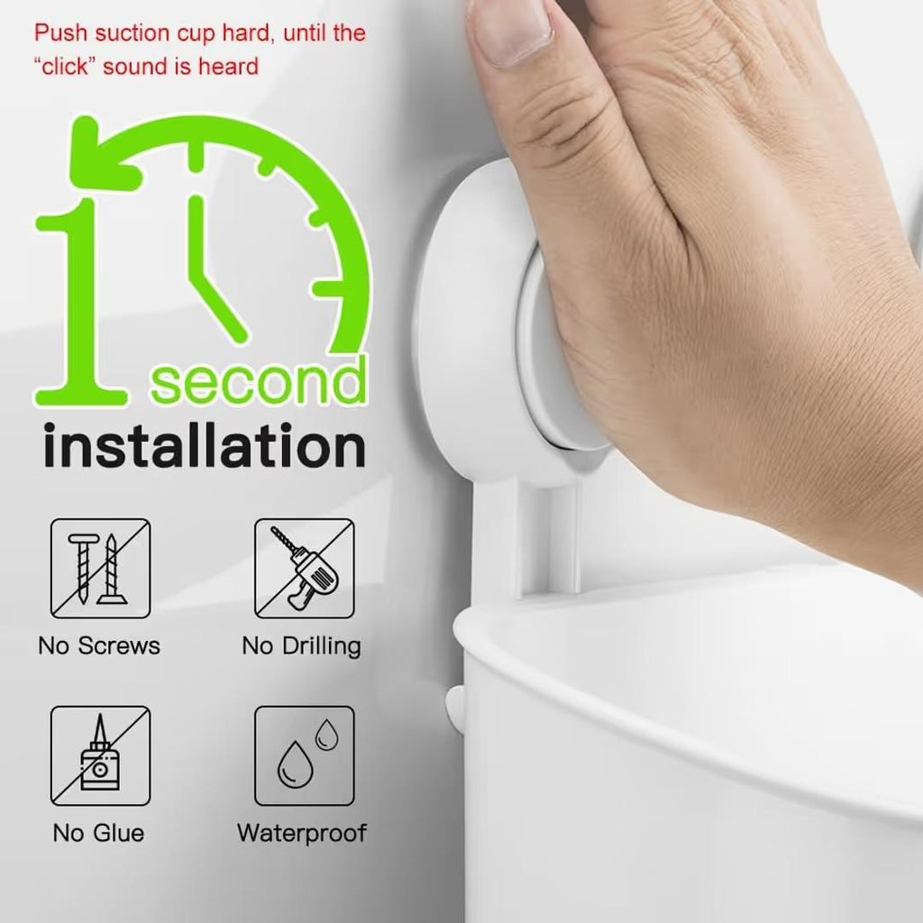 Vacuum Shower Caddy  Organiser with Suction Cup