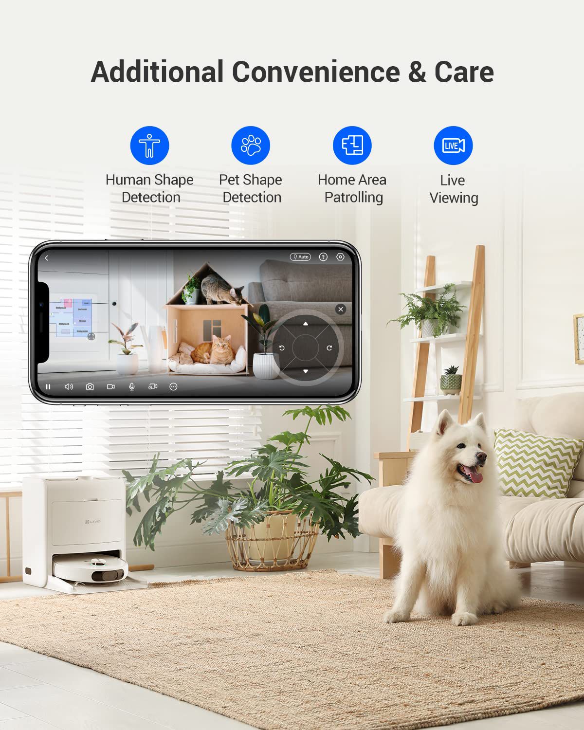 EZVIZ RS2 Robot Vacuum Cleaner with All-in-One Station