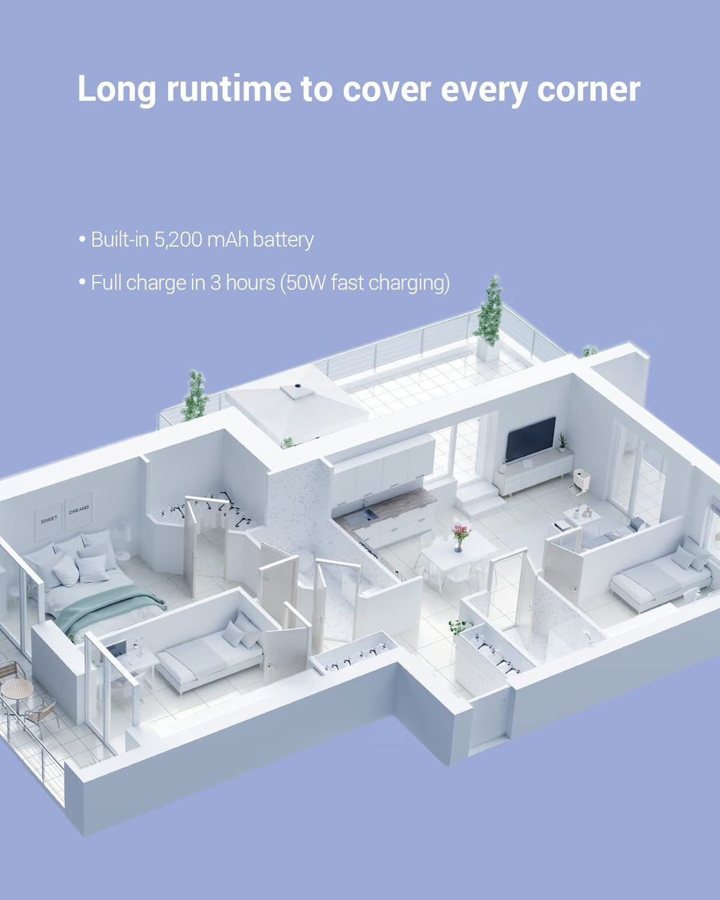 EZVIZ RS2 Robot Vacuum Cleaner with All-in-One Station